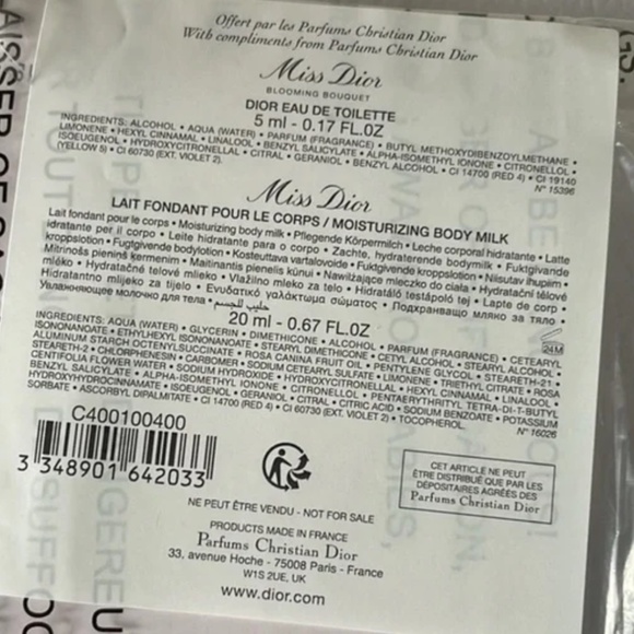 DIOR Miss Dior Gift Set Blooming Boiquet NEW BOX - Picture 4 of 4